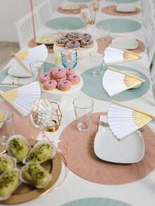 个性化雕花婚礼纸扇，定制多色折叠婚礼手扇，复古婚礼折扇，定制婚礼礼物，婚礼派对扇，伴娘便携式婚礼用品，婚礼宾客派对折扇，生日派对扇，小礼物，节日礼物 - 彩色 - 查看 3