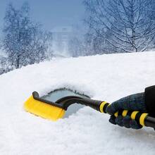 多功能汽车雪铲、冰刮、雪刷冬季清洁工具 - 彩色 - 查看 1