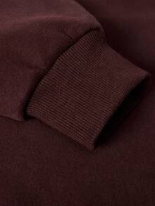 女式圓領運動衫 棉質女上衣，Curve oversize hoodie，秋冬裝 保暖抓絨襯裡，寬鬆 休閒運動衫，百搭，復古/學院風，柔軟透氣 外出上衣，適合寒冷天氣服裝長袖上衣，女式街頭服飾運動上衣女裝，trip hoodie，italy seeater，萬聖節 夾克invierno de mujer，vestiti，winter，polar mujer，forro polar，abrilcols - 咖啡 - 查看 7