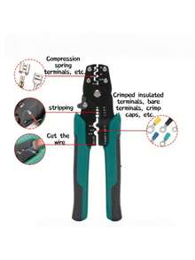 200-1800pcs Assorted Sizes & Colors Insulated Crimp Terminals, Copper Tube With PVC Flame Retardant Shell, Alloy Steel & High Precision Carbon Steel Crimping Plier Set, Suitable For Professional Electricians, Home Renovation, Household Hardware Tools And Appliance Repair Tools - Multicolor - View 7