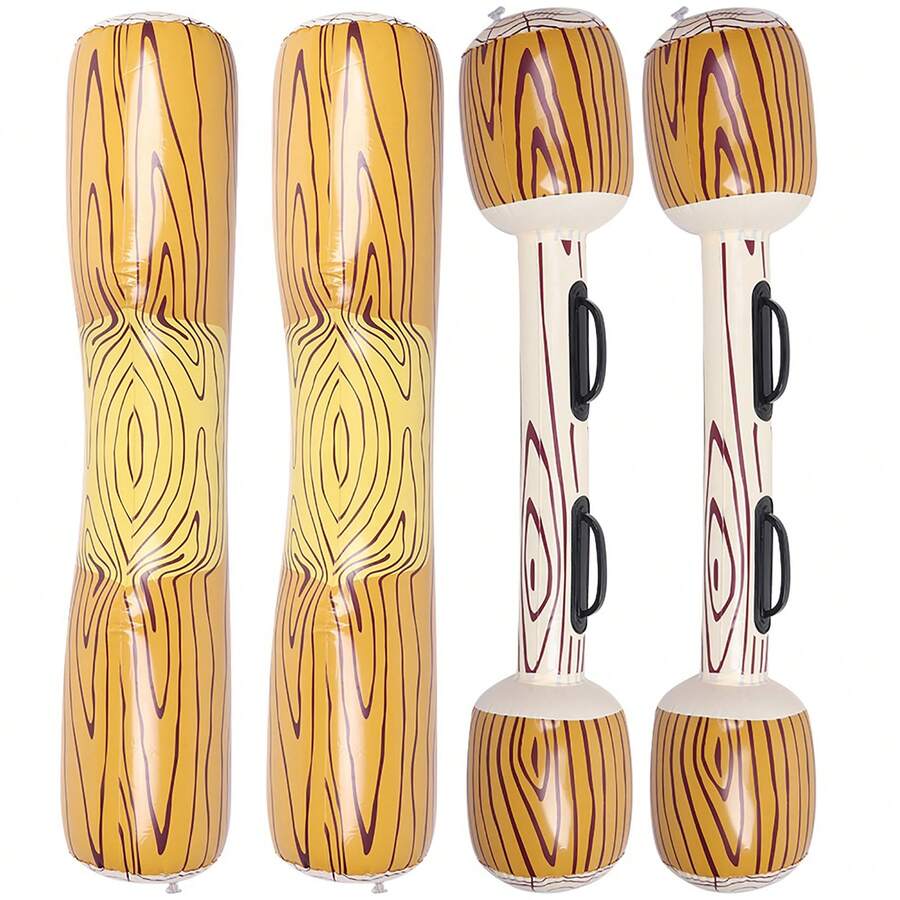 4 unidades de juguetes flotantes de PVC para adultos y niños para deportes acuáticos, piscina, playa, flotador inflable - Mostaza Amarilla - Ver 1