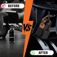 Bolsa Magnética de Gimnasio con 4 Imanes Integrados, Bolsillo para Teléfono y Correa de Hombro, Portabotella y Organizador de Accesorios Deportivos - 1 - Ver 7