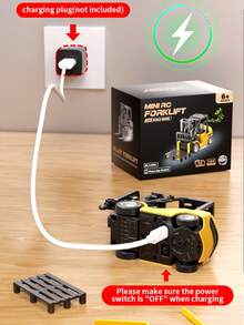 1 Set Alloy Forklift Remote Control Car, Mini Simulated RC Forklift With Pallet, Remote Control Engineering Vehicle With Forks And Hook, Movable Up And Down, Adjustable Gears, 2.4Ghz RC Toy Model Car, 1:64 Mini Simulation Car Model Scale, Portable, Suitable For Boys And Girls RC Toy Car, Ideal Gaming Gift Toy For Kids. - Multi-color Remote Control Engineering Vehicle - View 11