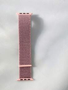 1 New Grey Pink Nylon Strap Compatible With Apple Watch Strap Suitable For 38mm 40mm 41mm 42mm 44mm 45mm 46mm 49mm Women's Fashion Bracelet Suitable For UltraS10/S11/9/8/7/6/5/4/3/1 Smart Wristband (Excluding Watch) Best Gift For Girlfriends And Friends Birthday, Valentine's Day, Christmas, New Year, Mother's Day, Thanksgiving And Other Best Gifts Suitable For Daily Wear, Gatherings, Etc - Gray Pink - View 9