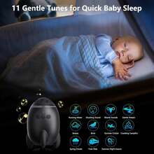 Electric Baby Stroller Rocker With White Noise, Portable Baby Sleep Soother, Helpful For Outdoor, Home Use, And Gift - Black - View 3