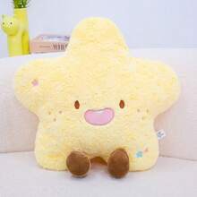 Cute Plush Star, Cloud, And Rainbow Shaped Toys, Cloud-Filled Pillows - Soft And Comfortable Cloud Cushions, Fluffy And Fluffy, Suitable For Cozy Bedrooms Or Sofa Decorations, Children's Gifts - White And Black Cloud Design, Perfect For Hugging, Home Decor, Children's Room, Jelly Cat, Cloud Pillows - 彩色 - 查看 14