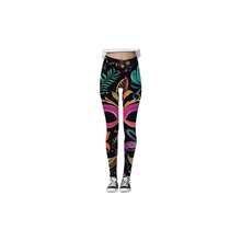 Mardi Gras - Traje para mujer, leggings hasta el tobillo, mallas para festivales, fiestas, yoga, da festivo, cintura alta, 24 - Naranja, L - inicial - Ver 2