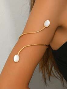 1 pieza Broche de solapa ovalado exagerado y glamoroso, adecuado para uso diario