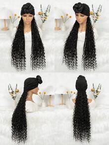 30 英寸编织假发带头带，时尚编织假发头带式假发，易于打理的女士假发头带 - 彩色 - 查看 10