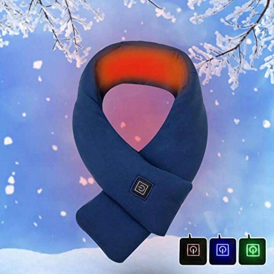 Heated Scarf Heated Neck Protector Heated Pad Neck Band With 3 Heating Levels Unisex - Multicolor - View 1