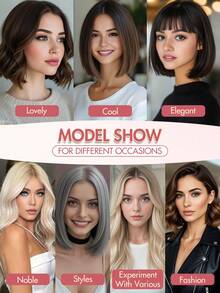 1件装女士真人发片 - 长直深棕色自然款假发，适合脱发和头发稀疏人群，一体式夹式接发，造型百变，适合所有种族，增加发量 - 彩色 - 查看 13