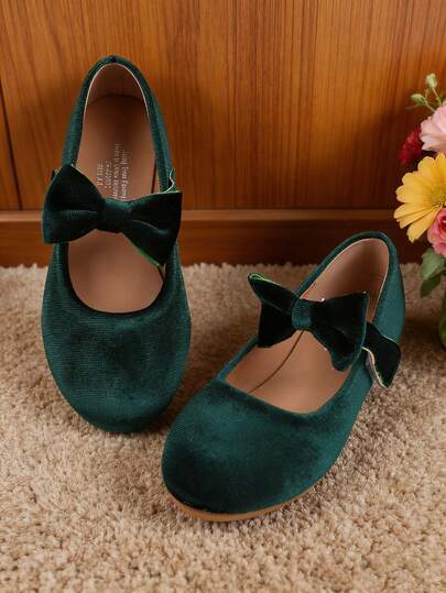 Toddler Girls' Green Apartment Flats