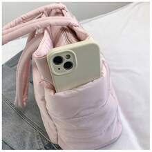 Women's Tote Bag, Lightweight & Fluffy Handbag Suitable For Travel, Work, Beach, Gym, Shopping, School Supplies, School Bag, School Handbag, School Tote Bag, School Bookbag, Back To School Bags, Large Capacity, Waterproof, Portable, Classic Casual, Suitable For Teen Girls Women College Students, Perfect For Back To School, First Day Of School, Tote Bags For School,College Essentials, Perfectly Matching With Fall Outfits Women - Hồng - Xem 10