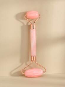 1/2pcs/Set Face Beauty Gua Sha Massage Tools Set, Non-Crystal ABS Resin Material Pink Roller Massage Body Scraper Tool Set, Body Meridian Unblocking Facial Beauty Tools, Suitable For Women, Students, Mothers, Sisters, Holiday Gifts