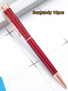 1/10/24/36支個性化刻字亮粉筆、客製化流沙圓珠筆，女性文具禮品，辦公配件，書寫工具，返校季，多功能，裝飾性，商務/工作/辦公，辦公用品 - 彩色 - 查看 18