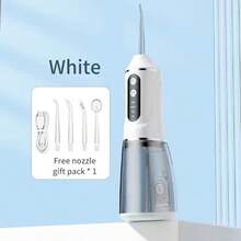 Máy tăm nước điện cầm tay, 3 chế độ cường độ, 4 đầu phun, chăm sóc răng miệng tại nhà, bảo vệ răng, có lợi cho sức khỏe răng miệng, thích hợp cho các chuyến công tác và du lịch. - Nhiều màu - Xem 14