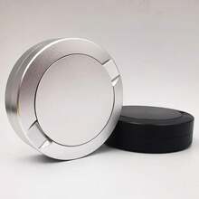 Zyn Metal Can 72MM Contenedor de almacenamiento Latas Snus Aluminio Color Negro 3 Capas Snuffbox Metal para Snus PEW9 - Negro - Ver 4