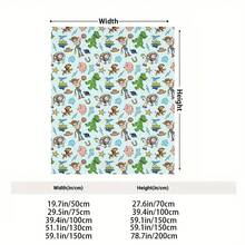 1 Piece Disney IP Flannel Blanket - Toy Story Cowboy Woody And Buzz Lightyear Cartoon Design, Suitable For Sofa, Office, Bed, Camping, Travel - Four Seasons Multi-Functional Throw Blanket Or Small Quilt - 風格 - 查看 6