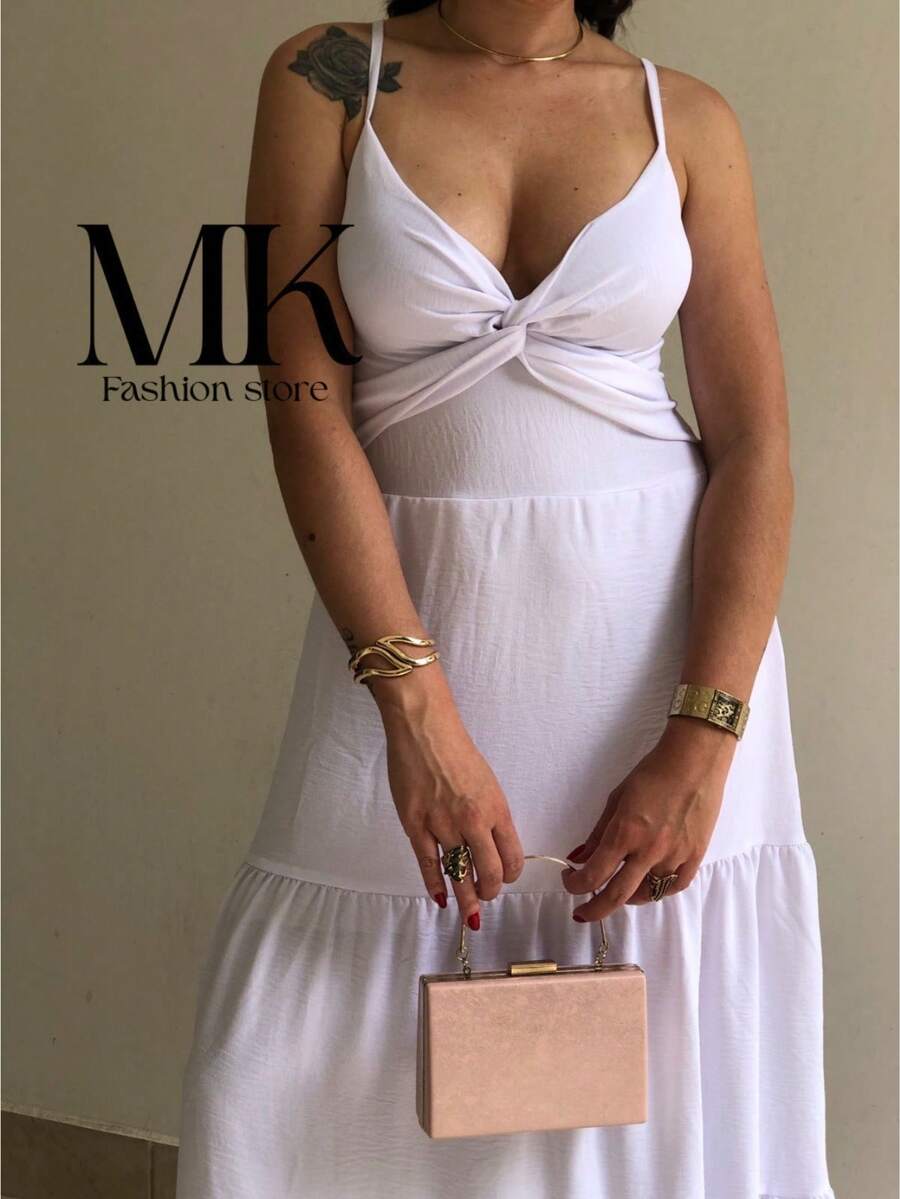 Three Marias Long Dress - trắng - Xem 1