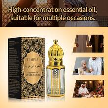 10 ml parfymrulle med arabisk vanilj och oudolja från Mellanöstern, alkoholfri, långvarig doft, lämplig för olika tillfällen, perfekt present - Vanilj, mysk, ros, saffran - Visa 4