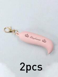 Custom Lipstick Case With Name, Holder, Personalized Holder, Lip Balm Holder, Customized Lip Gloss Holder Keychain, Customizable Lipstick Protective Case, Valentine'S Day, Birthday Gifts, Silicone, Travel Essentials, Wedding Accessories, Family, Couple, Sisters, Friend, Mom - Style B - View 14