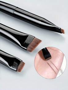 6 Makeup Brushes, Including Angled Eyeliner Brush, Eyebrow Brush, Ultra-Thin Eyeshadow Brush, Sickle Eyeliner Brush, Flat Angled Blade Brush, Eye Concealer And Silkworm Brush, To Meet The Needs Of Eye Makeup