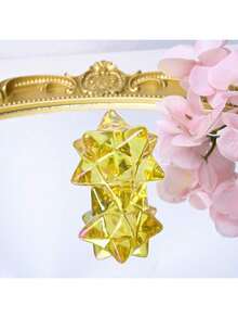 1pc Rainbow Aura Crystal Star - Quartz Merkaba Star, Rainbow Energy Crystal Star, Quartz Crystal Star, Crystal Star, Mineral Specimen, Ideal For Home Decor, Crystal Gift, Home Decoration, Red Crystal Star, White Crystal Star, Yellow Crystal Star - 1pc - View 10