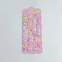 Soft & Cute Stickers, Squeeze Animal Stickers, Adorable Rabbit & Bear, Handmade Decorative Phone Case Stickers - Multicolor - View 10