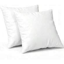 2/4-Piece European Pillow Inserts 18x18 Inches Ultra-Soft Pillow With High Fill Weight Suitable For Beds, Sofas And Cushions White Decorative Pillows Home Furnishings - 白色 - 查看 5