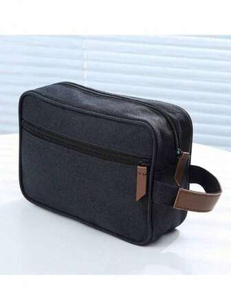 1pc Multi-Color Waterproof Travel Organizer Bag, Handheld Zipper Fashion Travel Bag, Large Capacity Men's Toiletry Bag