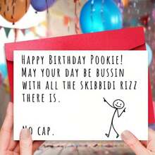 Valentines Card, Red Hearts & Arrows Design, Red Text Lettering, Valentines Day Card, Red - Red - View 4