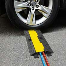 2 Channel Cable Protector Ramp 22000 Lbs Load TPU Wire Cable Cover Ramp - Multicolor - View 4