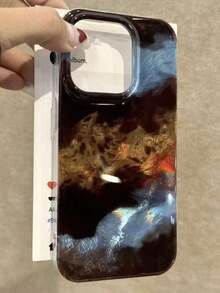 Chic Pink Leopard Pattern Foil Feather Painting Minimalistic Fashion Phone Case Compatible With  16/11/16 Pro/16 Plus/16 Pro Max/16e/15 Pro Max/13/14/12/XS/XR/7G/8P/ 15,  15 Pro Max, A14/A15, S23U/A50, A12, A32, A52, A72, A51, A21S, A13, A14, S22 Ultra, S23, A33, A53, S20 FE Waterproof Shockproof Anti-Fall Scratch Resistant - 款式3(1pc) - 查看 3
