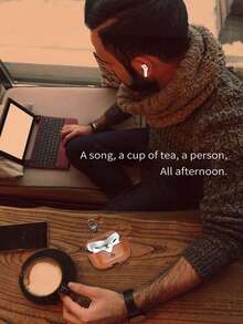 1pc Customized Leather Apple Bluetooth Earphone Case, Can Customize Personal English Name, Compatible With Apple Earphone Case, Leather Earphone Protective Case For Bluetooth Earphones