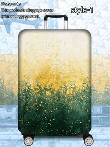 1pc 300g/M² Printed Travel/Business Series Cover Is Perfect For Business Trips, Summer Vacations, Returning To School, And Checked Baggage. Made Of Scratch-Resistant And Durable Polyester, It's Unisex, A Great Value Travel Accessory, Easy To Hand Wash, And Can Be Easily Cleaned. An Essential Accessory For Outdoor Vacations And Travel (Suitable For 20-28 Inch Suitcases). - Multicolor - View 26