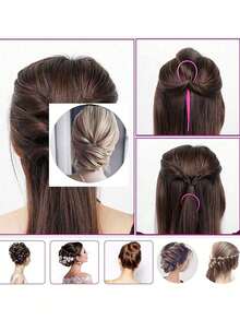 9pcs Hair Styling Tool Set, Including 200ml Spray Bottle, Detangling Brush, Volumizing Brush, Tail Comb, Edge Brush, Braiding Tools, Elastic Hair Tie Pliers, Disposable Hair Tie Remover, Curling Hair Tie Remover - Multicolor - View 8