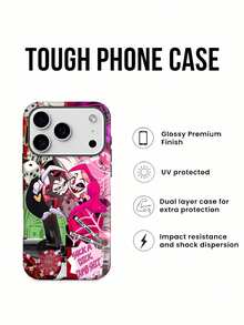 Funda 2 en 1 de película suave con diseño de dibujos animados "Gamble Problem", compatible con fundas ,  17,  16 Pro Max,  15 Pro Max,  13 y  12. Fabricada en TPU, ofrece protección contra golpes y caídas. Un regalo ideal para familiares, amigos, seres queridos, novios/novias y para Navidad.funda de teléfono, fundas de teléfono, funda de , funda de  17 pro, funda de  16, navidad, funda de  17 pro max, funda de  17, fundas de , funda de  15,  17 pro max, fundas para , funda de  16 plus, regalos de navidad, funda de  13, funda de teléfono de navidad, funda de  16 pro, funda de teléfono  15, funda de teléfono  13, funda de  16 - Blanco - Ver 1
