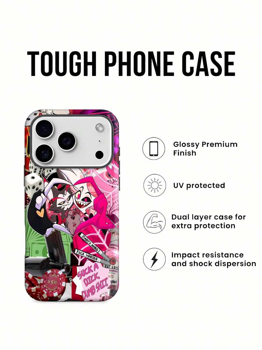 Funda 2 en 1 de película suave con diseño de dibujos animados "Gamble Problem", compatible con fundas , 17, 16 Pro Max, 15 Pro Max, 13 y 12. Fabricada en TPU, ofrece protección contra golpes y caídas. Un regalo ideal para familiares, amigos, seres queridos, novios/novias y para Navidad.funda de teléfono, fundas de teléfono, funda de , funda de 17 pro, funda de 16, navidad, funda de 17 pro max, funda de 17, fundas de , funda de 15, 17 pro max, fundas para , funda de 16 plus, regalos de navidad, funda de 13, funda de teléfono de navidad, funda de 16 pro, funda de teléfono 15, funda de teléfono 13, funda de 16 - Blanco - Ver 1