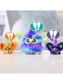 Hasbro Furby Furblets 2 件装，Greenie-Meanie 和 May-May，每个都有 45 种音效，适合 6 岁及以上男孩女孩的电子毛绒玩具 - G1338 - 查看 5