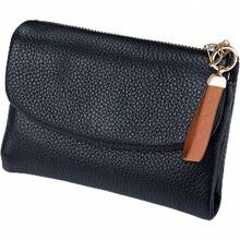 Precious Wallet Women, 5.3In Unisex Pebble Leather Wallet with Coin Holder Cash Slots, Small Bifold Purse Women with Rfid Anti - Theft Waterproof A11 - A11 - Ver 2