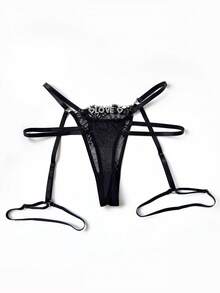 Quần lọt khe G-string tùy chỉnh với mặt dây chuyền vàng, có thể khắc tên. Quần lọt khe G-string cá nhân hóa với mặt dây chuyền, có thể khắc bất kỳ tên nào. Bikini lọt khe G-string tùy chỉnh, quà tặng cho cặp đôi. - màu đen - Xem 8