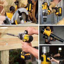 [Batería de iones de litio 4PACK] Batería de iones de litio de repuesto 4PACK de 8,0 Ah para Dewalt 20 V para baterías Dewalt DCB210, DCB205, DCB203, DCB204, DCB206, DCB201, DCB200, DCB207, DCB208. Compatible con las series DCD, DCF y DCS, para herramientas eléctricas. - Cantidad: 4 - Ver 7