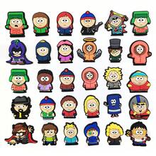 30-Piece Set Of South Park Cartoon Clog Shoe Charms, Decorative Buckles, DIY Garden Shoe Buckle Accessories - F121-(1-30) - 查看 6