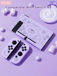 Ayotu 1pc Celestial Pattern Compatible With Switch2/Switch NS/Switch OLED Console Protective Case, New Generation TPU Soft Shell, Universal Gamepad Protective Cover, Switch Controller Protective Cover, Switch Gaming Accessories, Anti-Fall, Anti-Slip, Anti-Scratch, Fashionable, Suitable For Autumn Romantic, Back To School, Valentine's Day, Christmas, Halloween Gifts - Multicolor - View 16