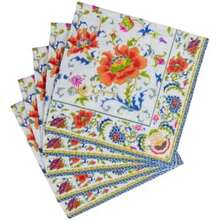 Caspari - Servilletas de papel de cerámica china (20 unidades)(1 Cocktail) - Multicolor - Ver 4