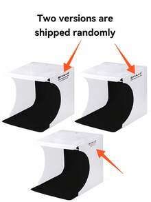 Puluz 23厘米可折叠550流明摄影灯光帐篷套装，包含6种颜色的背景布（黑色、白色、黄色、红色、绿色、蓝色） - 白色 - 查看 10