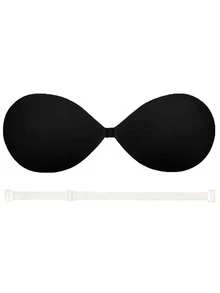 1pc Invisible Wedding Bra, Deep V-Neck, Strapless, Backless Design, Strong Adhesive, Breathable Vents, Ultra-Thin Seamless Silicone Material. Suitable For Bridal Gowns, Party Dresses, Backless Dresses, Off-The-Shoulder Dresses, Strapless Gowns, Prom Dresses, Evening Gowns, Etc. Comfortable And Skin-Friendly, Reusable, Invisible Lifting, No Visible Marks, Seamless Edge Design, Lightweight And Breathable, Suitable For Everyday Wear, And Also Suitable For Special Occasions Such As Weddings, Bridal Parties, Proms, And Banquets. Strong Adhesive, Stays In Place All Day, Lifts And Enhances The Bust Line, Invisiblely Fits Wedding Dresses, Backless Tops, Off-The-Shoulder Dresses, Etc. - 彩色 - 查看 13
