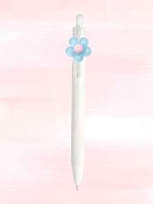 قلم جل شفاف بتصميم زهرة ملون للربيع بسمك 0.5 مم، مناسب للمكاتب والمدارس والمستشفيات والممرضات والأطباء والدفاتر والرسم والتصميم الداخلي والهدايا للأصدقاء والعائلة والمعلمين وهدايا المناسبات والعودة للمدرسة - الأسود - مشاهدة 15