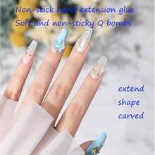 Nail Extension Builder Gel, Nail Gels Kit - Solid Gel Nail, Pink Hard Gel Nails Extension Gel Set, Beginners Nail Art Manicure Set At Home Pink - Rosa nude - Ver 4