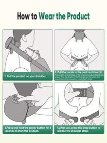 PinkSings USB无线电动按摩器，6D手部模拟按摩 - 无线颈肩按摩器，6D手部模拟按摩，USB供电